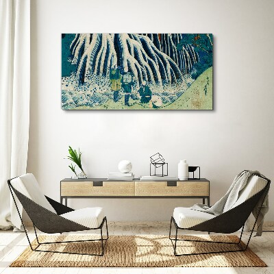 Obraz Canvas Pod drzewem w zimowej scenerii