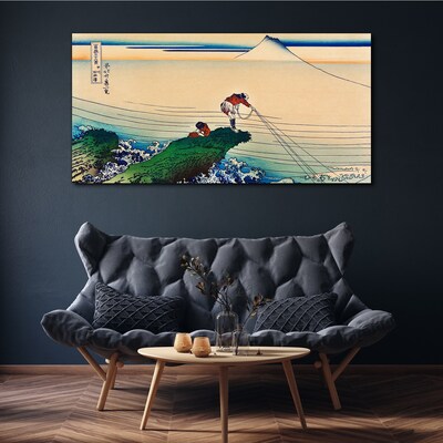 Obraz na Płótnie Fishermen by the Shore