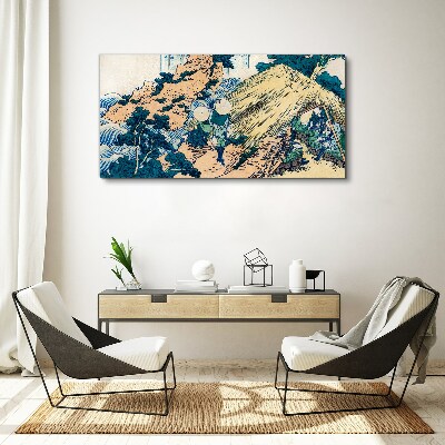 Obraz Canvas Japońska scena wiejska