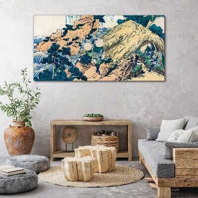 Obraz Canvas Japońska scena wiejska