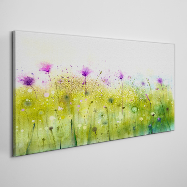 Obraz Canvas Kwiatowy pejzaż w pastelowych odcieniach
