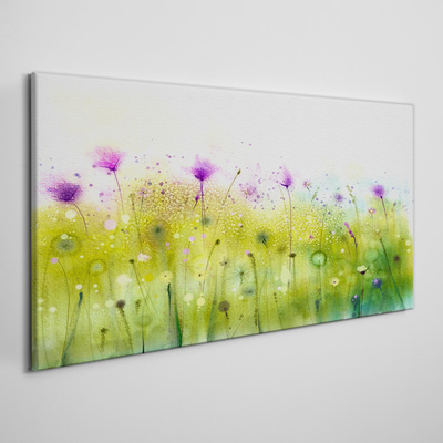 Obraz Canvas Kwiatowy pejzaż w pastelowych odcieniach