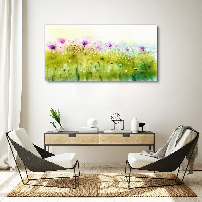 Obraz Canvas Kwiatowy pejzaż w pastelowych odcieniach