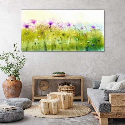 Obraz Canvas Kwiatowy pejzaż w pastelowych odcieniach