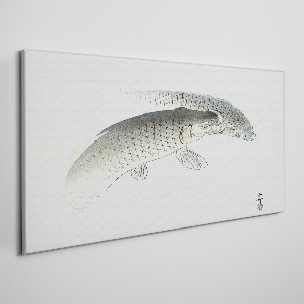 Obraz Canvas Rybne tańce w spokojnej wodzie