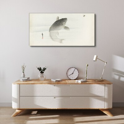 Obraz Canvas Koi w spokojnej wodzie