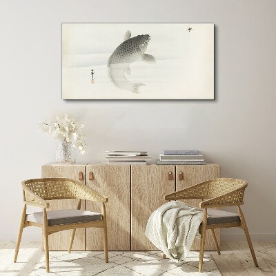 Obraz Canvas Koi w spokojnej wodzie
