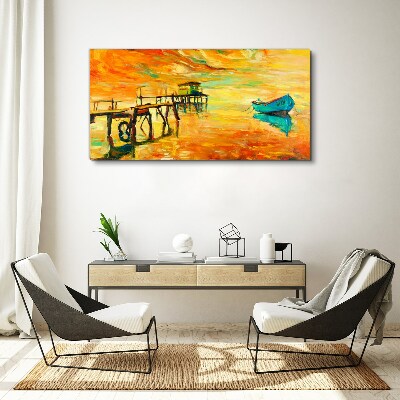 Obraz Canvas Złota godzina nad wodą
