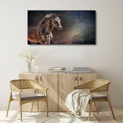 Obraz Canvas Portret konia na tle abstrakcyjnym