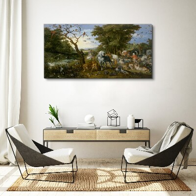 Obraz Canvas Rajski krajobraz z fauną i florą