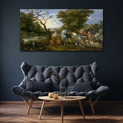 Obraz Canvas Rajski krajobraz z fauną i florą