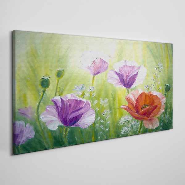 Obraz Canvas Kwiatowy ogród w pastelowych barwach