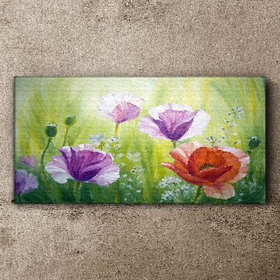 Obraz Canvas Kwiatowy ogród w pastelowych barwach