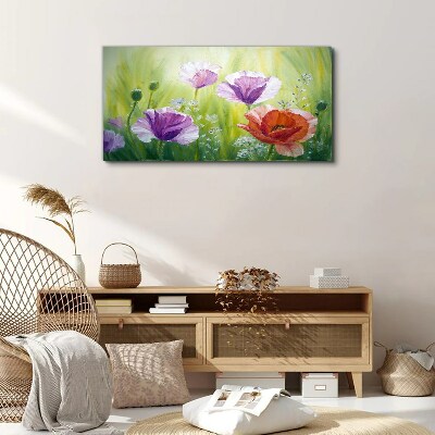 Obraz Canvas Kwiatowy ogród w pastelowych barwach