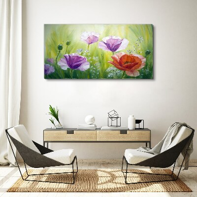 Obraz Canvas Kwiatowy ogród w pastelowych barwach