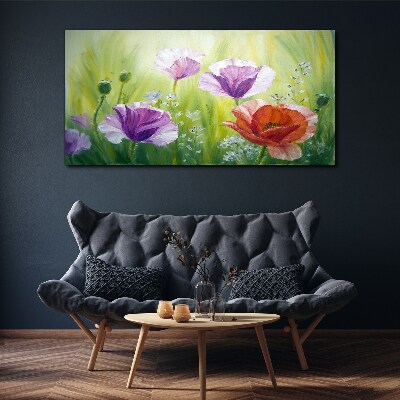 Obraz Canvas Kwiatowy ogród w pastelowych barwach