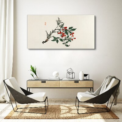 Obraz Canvas Czerwone owoce na gałęzi