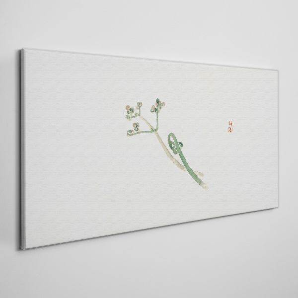 Obraz Canvas Delikatne gałązki na białym tle