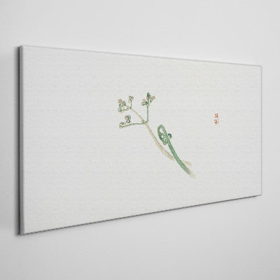 Obraz Canvas Delikatne gałązki na białym tle