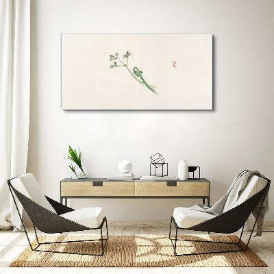 Obraz Canvas Delikatne gałązki na białym tle