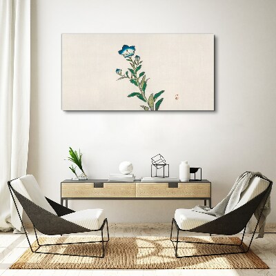 Obraz Canvas Niebieski kwiat na jasnym tle