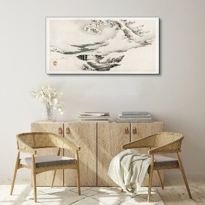 Obraz Canvas Zima Drzewo Śnieg Rzeka
