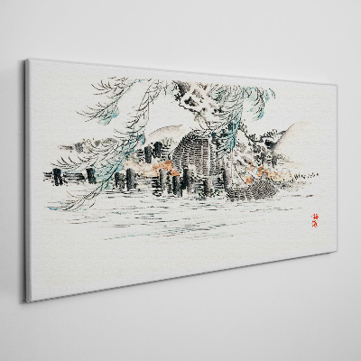 Obraz Canvas Abstrakcja Drzewo Woda