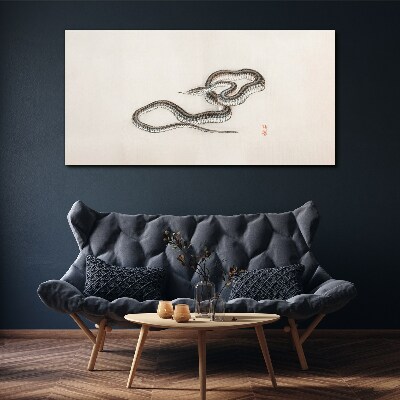 Obraz Canvas Wąż na tle minimalizmu