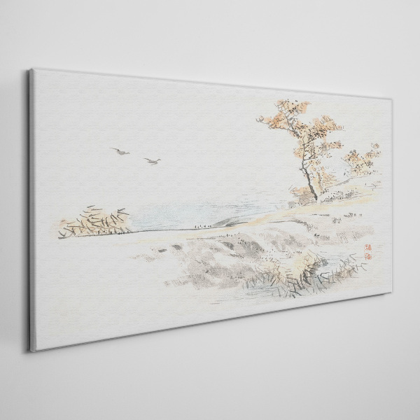 Obraz Canvas Spokojny pejzaż nad wodą