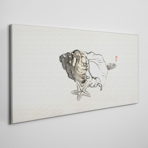 Obraz Canvas Muszla z gwiazdą morską