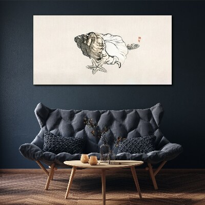 Obraz Canvas Muszla z gwiazdą morską
