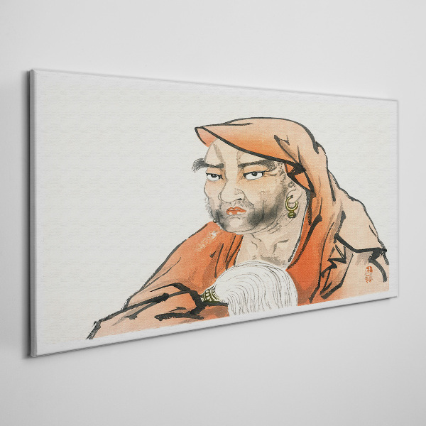 Obraz Canvas Portret kobiety w tradycyjnym stroju
