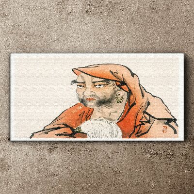 Obraz Canvas Portret kobiety w tradycyjnym stroju