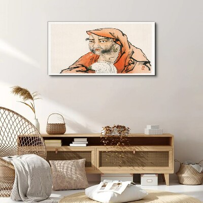 Obraz Canvas Portret kobiety w tradycyjnym stroju