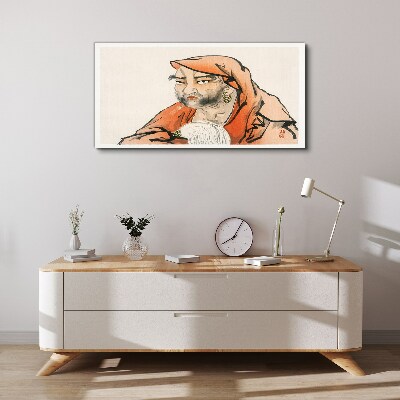 Obraz Canvas Portret kobiety w tradycyjnym stroju