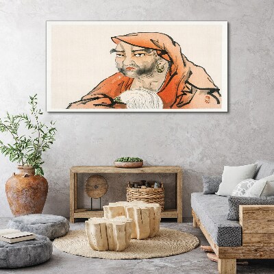 Obraz Canvas Portret kobiety w tradycyjnym stroju