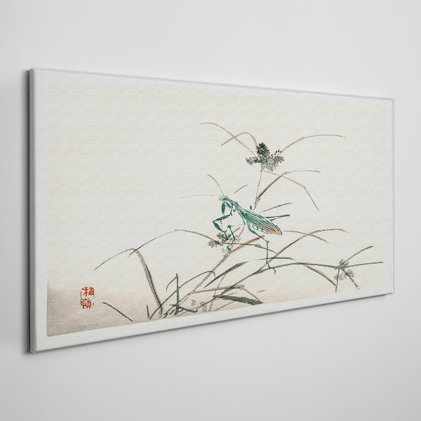 Obraz Canvas Motyl na trawie