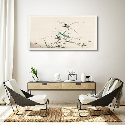 Obraz Canvas Motyl na trawie
