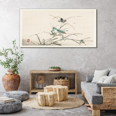 Obraz Canvas Motyl na trawie