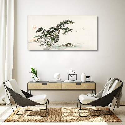 Obraz Canvas Abstrakcja Wybrzeże Drzewo