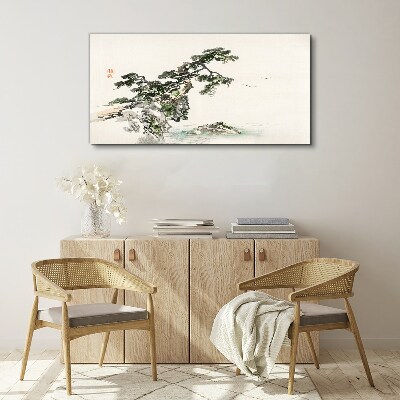 Obraz Canvas Abstrakcja Wybrzeże Drzewo