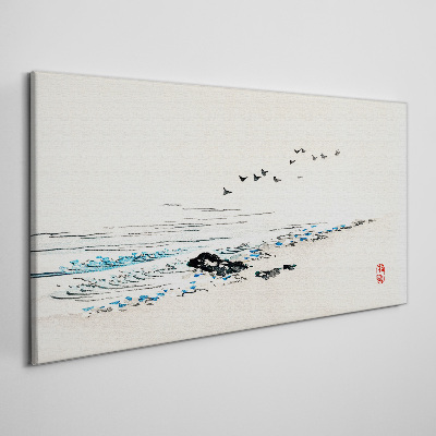 Obraz Canvas Plaża Morze Ptaki