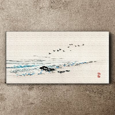 Obraz Canvas Plaża Morze Ptaki