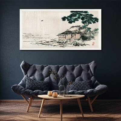 Obraz Canvas Chata Drzewo
