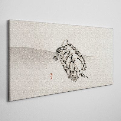 Obraz Canvas Żółw na tle minimalistycznym