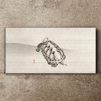 Obraz Canvas Żółw na tle minimalistycznym