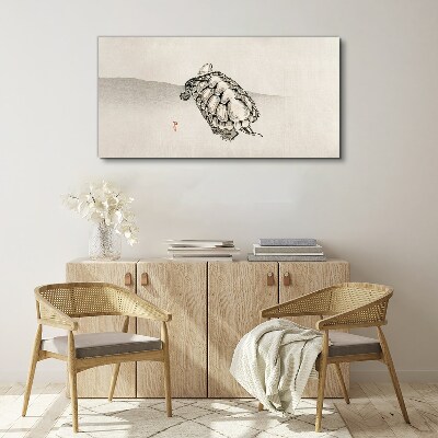 Obraz Canvas Żółw na tle minimalistycznym