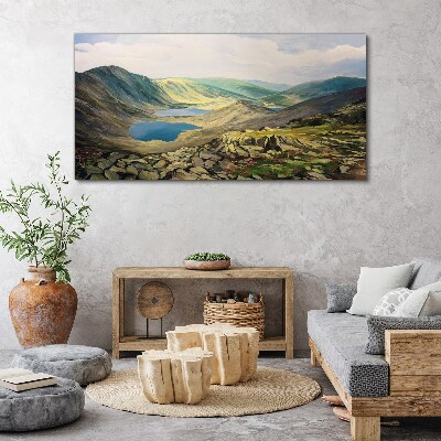 Obraz Canvas Górski krajobraz z jeziorem