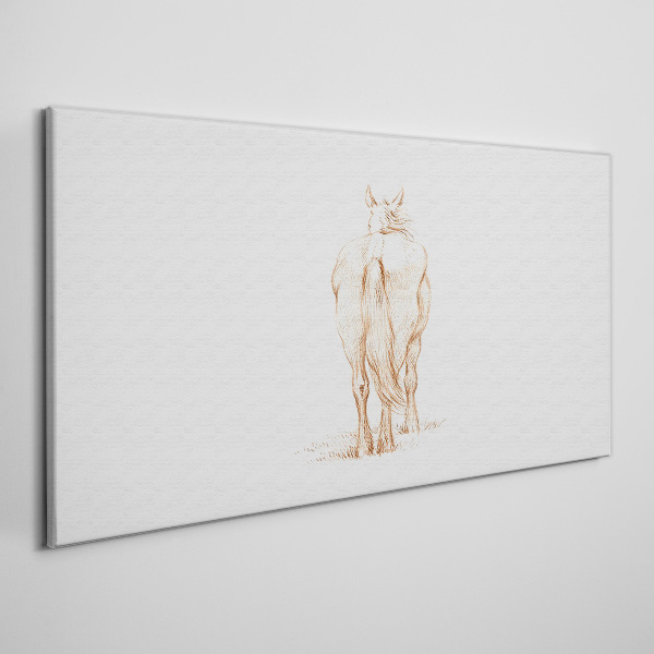 Obraz Canvas „Tył konia w delikatnym odcieniu”