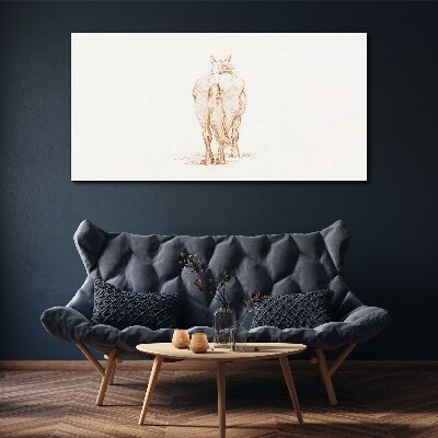 Obraz Canvas „Tył konia w delikatnym odcieniu”